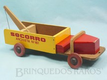 1. Brinquedos antigos - Man. Brinquedos Castelo - Caminhão Guincho Socorro Anchieta 161 com 27,00 cm de comprimento Ano 1958