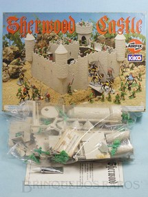 Brinquedos Antigos - Airfix-Kiko - Castelo de Sherwood Castle completo com figuras e soldados Década de 1990 Brinquedos Antigos - Airfix-Kiko - Castelo de Sherwood Castle completo com figuras e soldados Década de 1990