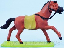 Brinquedos Antigos - Casablanca e Gulliver - Cavalo índio marrom Série Atlantic Ano 1986