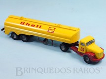 1. Brinquedos antigos - Juê - Cavalo Mecânico Scania Vabis L111 com carreta Shell