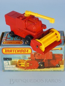 1. Brinquedos antigos - Matchbox - Colheitadeira Combine Harvester Superfast