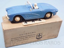 1. Brinquedos antigos - Estrela - Corvette azul licença Gilbert Co. Ano 1963