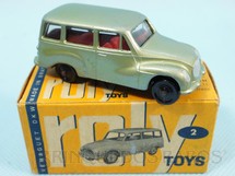 Brinquedos Antigos - Roly Toys - DKW Vemag Vemaguete com 6,00 cm de comprimento verde metálico Década de 1960