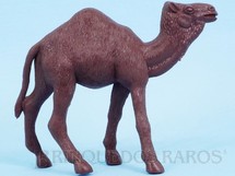 1. Brinquedos antigos - Casablanca e Gulliver - Dromedário de plástico marrom Série Zoológico Década de 1970