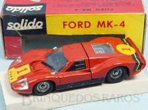 1. Brinquedos antigos - Solido-Brosol - Ford Mark IV Le Mans vermelho Fabricado pela Brosol Solido brésilienne Datado 2-1969
