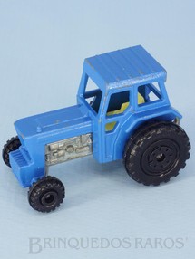 1. Brinquedos antigos - Matchbox - Ford Tractor and Harrow Superfast azul