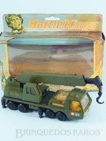 1. Brinquedos antigos - Matchbox - Guindaste Military Crane Truck Battle Kings