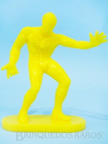 Brinquedos Antigos - Casablanca e Gulliver - Homem Aranha de plástico amarelo Década de 1980