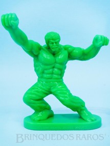Brinquedos Antigos - Casablanca e Gulliver - Incrível Hulk de plástico verde Década de 1980