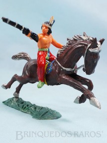 Brinquedos Antigos - Casablanca e Gulliver - Índio montado a cavalo atirando com Rifle Índio de Montar numerado 110 com Cavalo índio numerado 157 Conjunto Original Casablanca Série Caravana Ano 1964 Brinquedos Antigos - Casablanca e Gulliver - Índio montado a cavalo atirando com Rifle Índio de Montar numerado 110 com Cavalo índio numerado 157 Conjunto Original Casablanca Série Caravana Ano 1964
