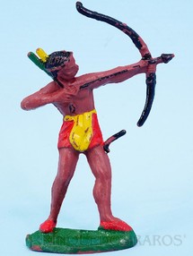 Brinquedos Antigos - Casablanca e Gulliver - Índio de pé atirando com arco e flecha Casablanca Erro de Fábrica arco incompleto