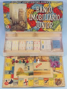 1. Brinquedos antigos - Estrela - Jogo Banco Imobiliário Junior completo Ano 1963