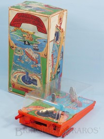 Brinquedos Antigos - Modern Toys e Masudaya Toys - Jogo Challenge Treasure Island com 34,00 x 20,00 cm de Base Década de 1980
