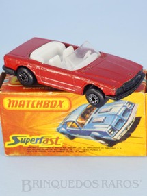 1. Brinquedos antigos - Matchbox - Inbrima - Mercedes Benz 350 SL Tourer conversível Superfast vermelho Brazilian Matchbox Inbrima 1980