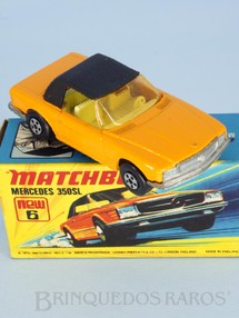 Brinquedos Antigos - Matchbox - Mercedes Benz 350 SL Tourer Superfast laranja com capota