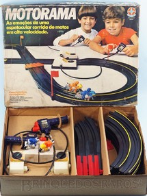 1. Brinquedos antigos - Estrela - Motorama Corrida de Motocicletas Década de 1980
