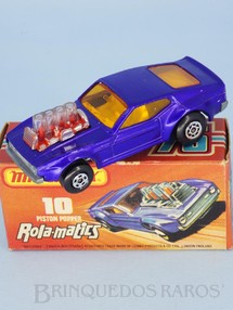 Brinquedos Antigos - Matchbox - Ford Mustang Piston Popper azul metálico Rola-Matics