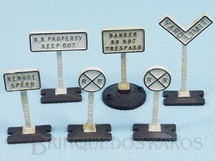 Brinquedos Antigos - Lionel - Placas de sinalização avulsas 309 Yard Sign Set Ano 1950 a 1959 Preço por unidade