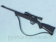 1. Brinquedos antigos - Estrela - Rifle preto Alça de Borracha Anos 1978 a 1981 1995 e 2000