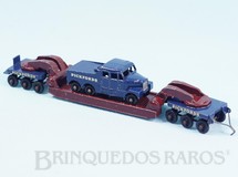 Brinquedos Antigos - Matchbox - Scammel 6x6 Tractor and 200 Ton Crane Transporter Série Major Packs Black Plastic Regular Wheels