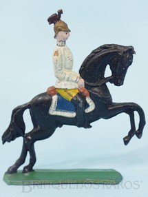 1. Brinquedos antigos - Schneider - Soldado a cavalo com 6,00 cm de altura Semi - Flat forma Schneider
