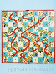 1. Brinquedos antigos - Coluna - Tabuleiro do Jogo Subir e Descer Década de 1960