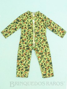 Brinquedos Antigos - Estrela - Uniforme Macacão Camuflado Aventura Trincheira Heróica Série 1977