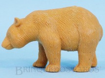 1. Brinquedos antigos - Casablanca e Gulliver - Urso Panda de plástico bege Série Zoológico Década de 1970