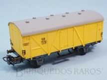 Brinquedos Antigos - Marklin - Vagão furgão amarelo Década de 1960