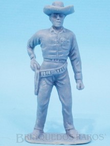 Brinquedos Antigos - BUM - Xerife de pé sacando o revolver Semelhante a Figura Gulliver Década de 1990