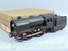 Brinquedo antigo Marklin Locomotiva a Vapor rodagem B Ferrovia Alemã número R66/12900 Caixa Original alimentação 20 Volts com Transformador ano 1931 até 1942 Comprimento 29,00 cm