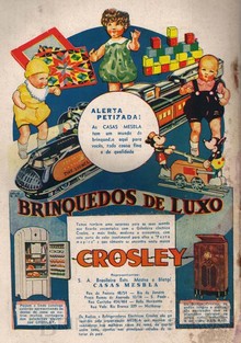 Brinquedos antigos -  - Anuncio de página inteira da Revista O Careta de 1936, das lojas Mesbla com destaque para os Trens Lionel