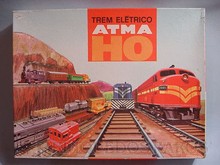 Brinquedos antigos -  - Caixa do Trem Elétrico Atma Brasil fabricado na década de 1970