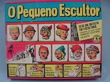 Brinquedos antigos -  - Caixa do Conjunto Pequeno Escultor fabricado em 1965 pela Guaporé Brasil Trabalho assinado pelo artista Kraus 