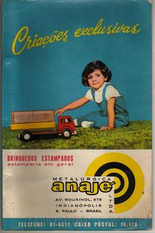 Brinquedos antigos -  - Catálogo 1964 da Industria Metalúrgica Anagé, Brasil. 