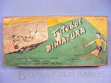 Brinquedos antigos -  - Caixa do Jogo de Futebol de Botões Futebol Miniatura fabricado pela Santa Maria Brasil em 1958