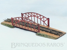 Brinquedo antigo Marklin Ponte em Arco com Cabeceiras Número 2500 Ano 1932 a 1940 Comprimento 52,00 cm 