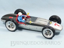 Brinquedos antigos -  - Carro de Corrida Fómula Indy com 44,00 cm de comprimento Jetspeed Indy Car fabricado pela Yonezawa Japão em lata litografada Apresenta movimento à pilha com variador de velocidade e motor iluminado Década de 1960