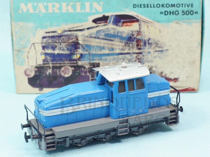 Brinquedo antigo Marklin Locomotiva de Serviço Diesel Elétrica DHG 500 Rodagem C Número 3078 Classificação Koll