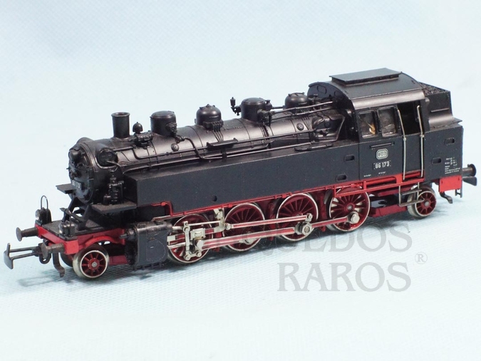 Brinquedo antigo Marklin Hamo Corrente Contínua Locomotiva Tanque a Vapor Classe BR 386 Rodagem 1`D 1