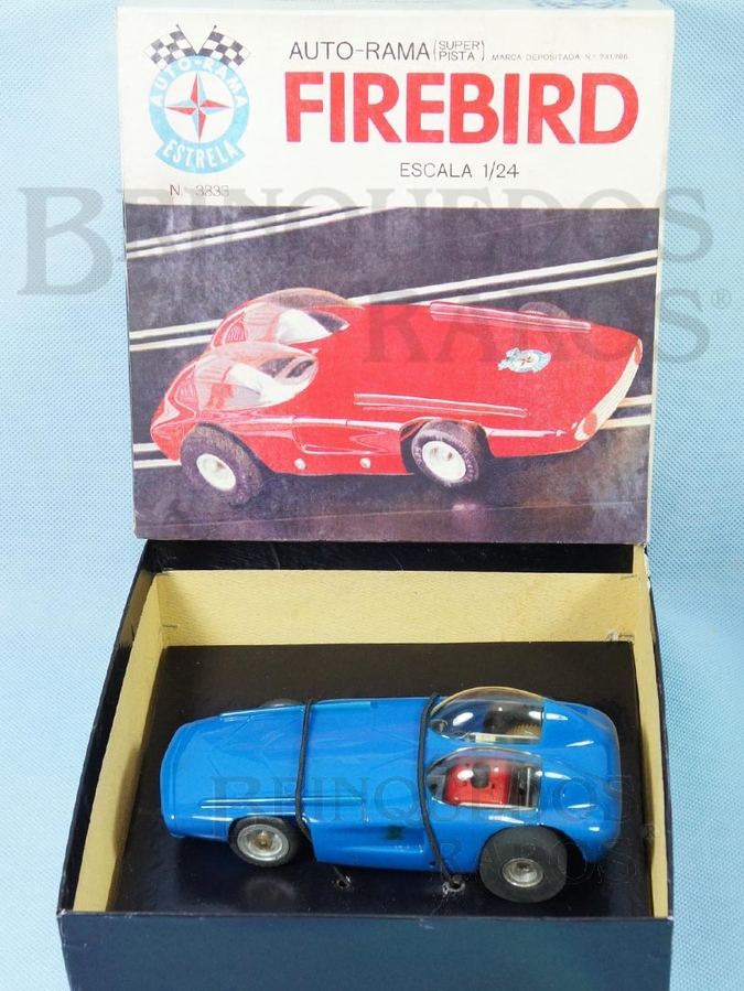 Brinquedo antigo Firebird Excelente estado Mecânica 100% original Carroceira Garvic Caixa Réplica Ano 1967 