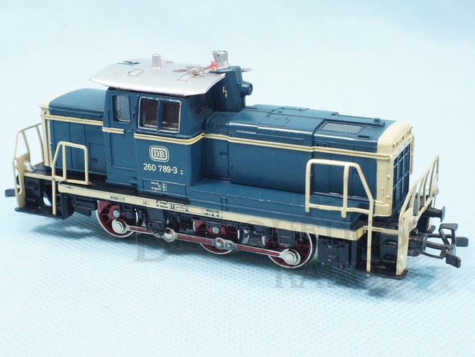 Brinquedo antigo Marklin Locomotiva Diesel Hidráulica Classe BR 260 Rodagem C Ferrovia Alemã Número 3141 Classificação Koll