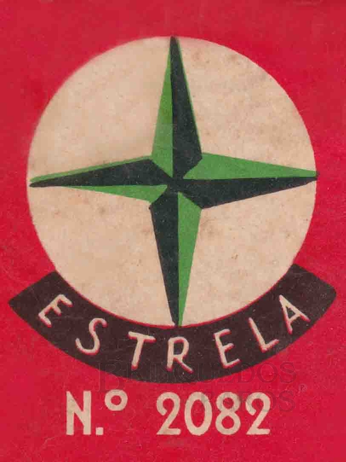 Brinquedo antigo Logotipo Estrela impresso na Caixa do jogo Bola na Rêde Ano 1958