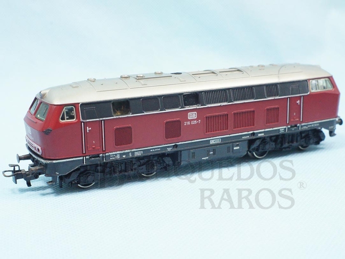 Brinquedo antigo Marklin Locomotiva Diesel Elétrica Classe BR 216 Rodagem B