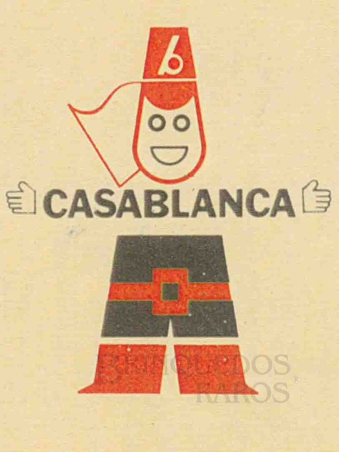 Brinquedo antigo Logotipo Casablanca ano 1966