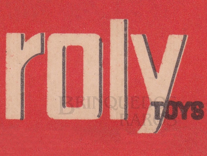 Brinquedo antigo Roly Toys primeira fábrica brasileira de miniaturas de automóveis Logotipo impresso nas caixas dos famosos carrinhos Ano 1965  
