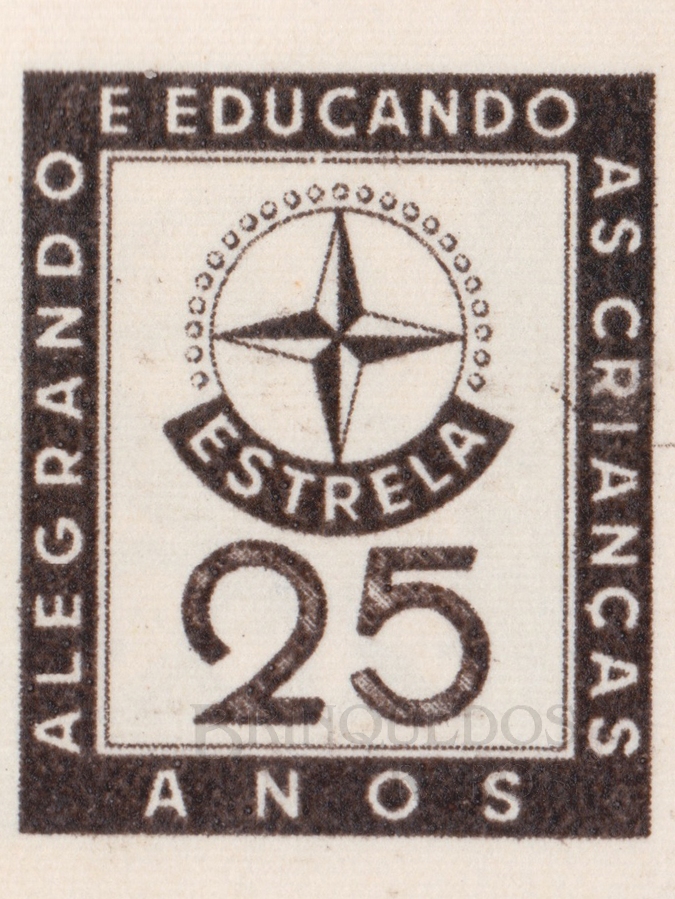 Brinquedo antigo Estrela Logotipo comemorativo dos 25 anos da fábrica Ano 1962