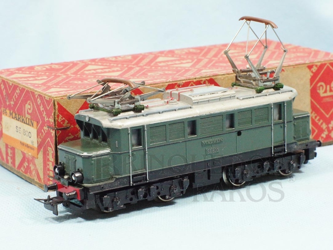 Brinquedo antigo Marklin Locomotiva Elétrica Classe BR E44 Rodagem Bo`Bo` Ferrovia Alemã Número SE800 Classificação Koll