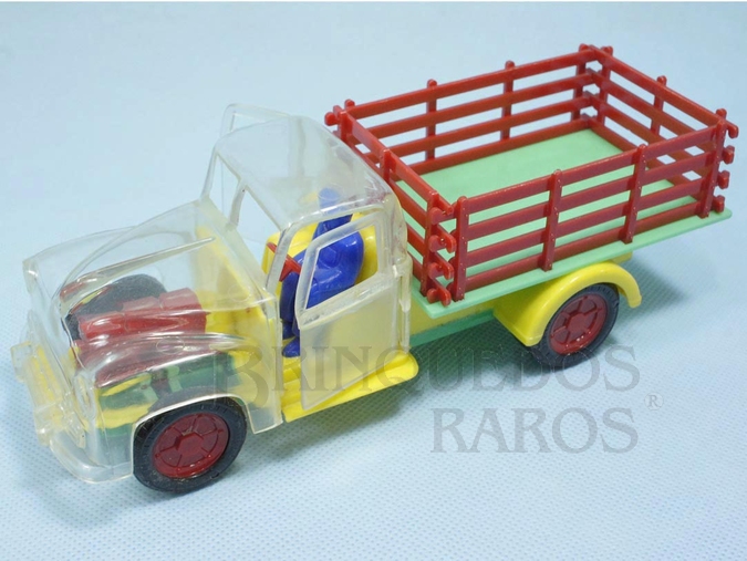 Brinquedo antigo Caminhão Chevrolet 1952 com cabine transparente e portas móveis 22,00 cm de comprimento Ano 1954