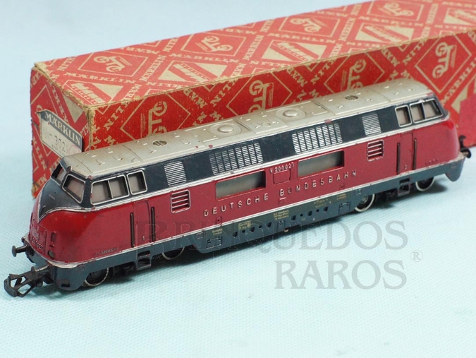 Brinquedo antigo Marklin Locomotiva Diesel Hidráulica Classe BR V200 Rodagem B
